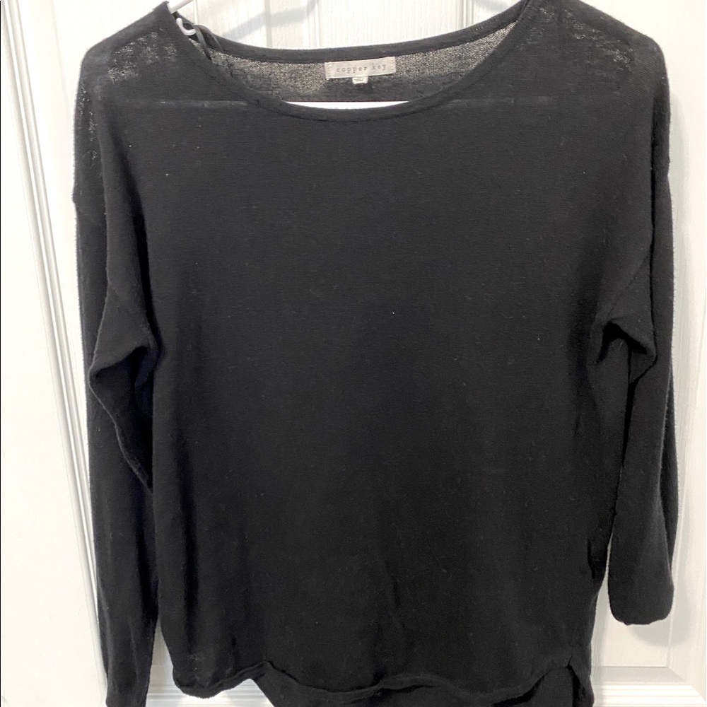 Copper key black sweater